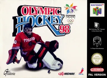 Olympic Hockey 98 (Europe) (En,Fr,De,Es) box cover front